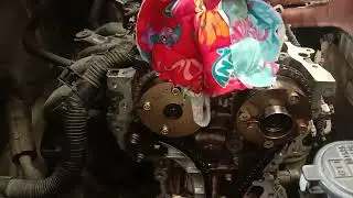 installing timing chain 1nr engine part2.