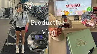 PRODUCTIVE days in my life📚 | workouts, working, journaling, etc..