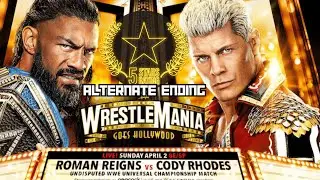 Roman Reigns Vs Cody Rhodes WrestleMania alternate ending #wrestlemania #wrestlemania39