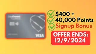 Chase Southwest Cards  Get $400 Cash + 40,000 Points!   Limited Time Offer Ends Soon!