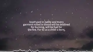 For to us a child is born