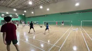 K-W Badminton Club, 20240510 Nina Rose VS TT Leo XD1