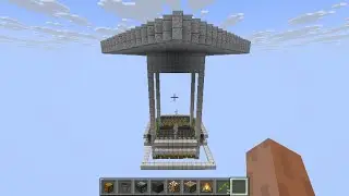 Minecraft 1.21.8 Java (Spider Farm) スポナーなしで作る天空クモトラップ 試作2 竹の自動収穫機付き
