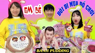 Em B&eacute; Của Chị Tuyết Đ&ograve;i Chơi Đồ Chơi B&aacute;nh Pudding & C&aacute;c Loại Đồ Ăn Mini Đ&oacute;ng Hộp Cơm Gấu , Cơm Thỏ