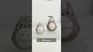 Creating Cute TOTORO using Polymer Clay | Easy & Creative DIY Craft Idea ✨