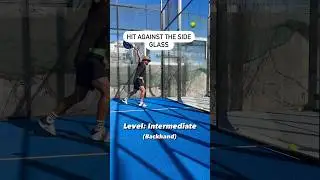 Learn this padel Trickshot to the side glass with the backhand #padel