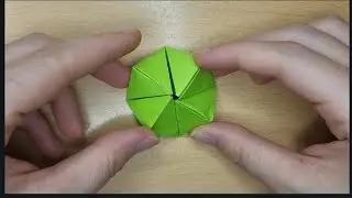 Origami magic cube flexahedron paper  craft tutorial/toy origami  art