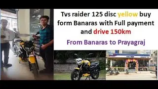 Mileage Test TVS RAIDER 125CC DISC Yellow new Bike Purchase 150km drive journey (pros and cons).