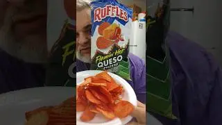 RUFFLES Flamin' Hot Queso Cheese Chips!