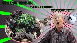 Hong Kong Recipe : Steam Chicken with Mushroom and Fungi