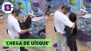 BBB 23: P&uacute;blico acusa Sapato de for&ccedil;ar beijo em Dania em dia de festa do l&iacute;der; Veja o momento