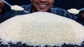 HARD RAW RICE EATING CHALLENGE | RAW RICE EATING ASMR | RAW RICE EATING | RAW RICE EATING SHOW