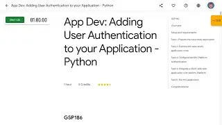 App Dev Adding User Authentication to your Application   Python GSP186