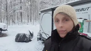 Начало зимы: обновление лофта и величественный первый снегопад в Северном Мичигане #снег