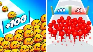 Food Run Vs Count Masters🟥🟩🟨🟧Walkthrough Max Gameplay HJ4788