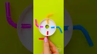 🌀 Fun DIY Fidget Toy ✂️ Made From Straws! 😍