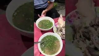 Đ&oacute;i bụng ăn ch&aacute;o l&ograve;ng heo #monngon #ymt63 #shorts