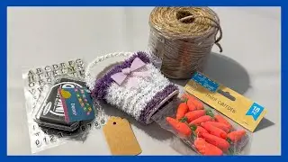 Корзинка для приманки кролика своими руками || Преображение корзинки из магазина Dollar Tree || В...