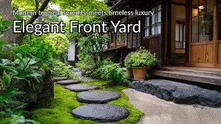 Elegant Front Yard Design | Modern Tropical Serenity Meets Timeless Luxury