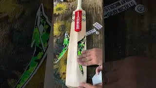 Gray-nicolls cricket bat sticker applying#cricket #batrepair