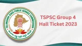 TSPSC Group 4 Hall Ticket 2023, tspsc.gov.in Admit Card Download #tspsc #group4 #hallticket