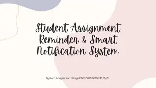 Student Assignment Reminder & Smart Notification System (SAD)