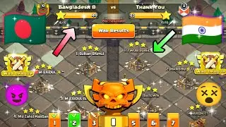 Indian 🇮🇳 Sumit 007 Clan Vs Bangladesh R 🇧🇩 Top Clan এর সাথে Clan War League Attack 💪😲Coc (বাংলা)