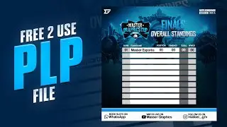 eSports Leaderboard Poster in PixelLab | Free Plp File | Master Graphics