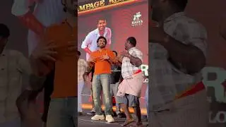 kiran abbavaram Idhemitamma maya maya song Dance on stage at Kramp movie success meet ￼