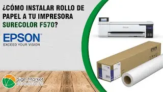 ¿Como instalar un rollo de papel a la impresora EPSON F570?