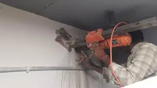 #rcc #corecuttingworks HOW TO USE CORE DRILLING PROSSES 9676656366 ||Core Cutting Works