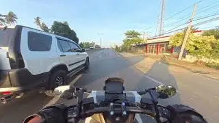 Riding my motorcycle with nothing but road noise