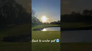 Cold hands and extra layers, still out&hellip;who&rsquo;s counting down to golf season? #wintergolf #couplesgolf