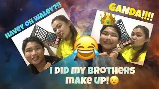 I did my brothers MAKE UP! ( using Models prefer pallete) | Ihra Pelayo