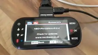 Nextbase Dash cam 412GW Screensaver after Firmware update