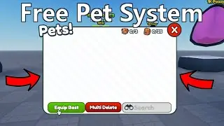FREE PET SYSTEM | ROBLOX STUDIO #roblox #robloxstudio #scripting