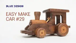 Easy Wooden Car Project #28 Steam Locomotive