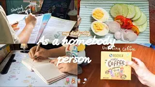 Days in my life as a homebody person 🌷🧸🧋🎐🍀Journaling &bull;♡&bull;Unboxing coffee&bull;♡&bull;Studying &bull;♡&bull;and more....