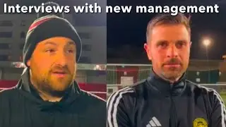 Interviews with the new management team at Hutchison Vale FC