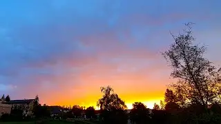 4.10.25 Kaltfront Durchzug mit Sonnenuntergang 🇨🇭