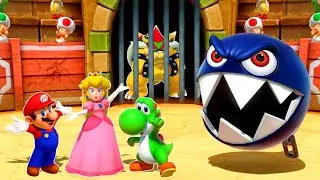 Mario Party Series - All 1 Vs 3 Minigames | Team Mario, Peach & Yoshi Vs Bowser