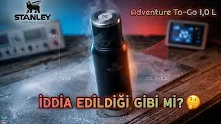 Stanley Adventure To-Go Vacuum Bottle 1 L Vakumlu Paslanmaz Çelik Termos Sıcaklık Testi Yalıtım Test