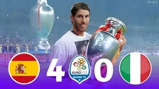 Spain-Italy 4&times;0 Euro 2012 final high quality 1080p Arabic commentary