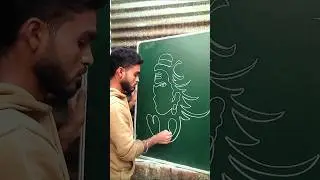 Onelinedrawbholebaba ❤️❤️ #mahakal #mere sath bhole hai #dpkdrawing