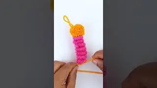 Amazing Bitol insect Making Idea with Finger - Easy Woolen Crafts -Hand Embroidery Trick#Shorts