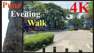 Pune Evening walk - 4K - With Captions!