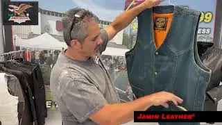 VMC42703U - Blue Denim Vest W/Large Inside Pockets