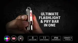 HUNT XR: Titanium Multi-Light Mini Flashlight & Tool in One