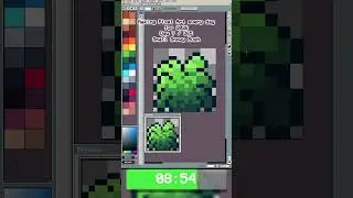 Making Pixel Art Every Day For 2026 Day 7 | 365 - Small Snowy Bush