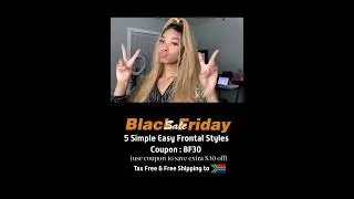 VIPWIGS BLACK FRIDAY SALE  5 SIMPLE EASY Frontal Styles